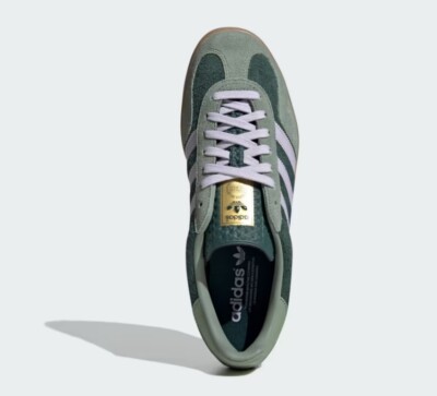 adidas gazelle silver green womens Adidas