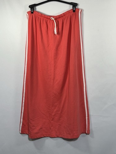 Vintage Forenza Top Long Skirt Dress Women XL Coral Sleeveless 90s Retr Beach - Picture 10 of 13