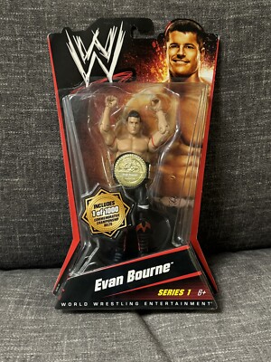 2010 Mattel WWE Evan Bourne Action Figure Series 1 Chase 544 of 1000 NIP WF