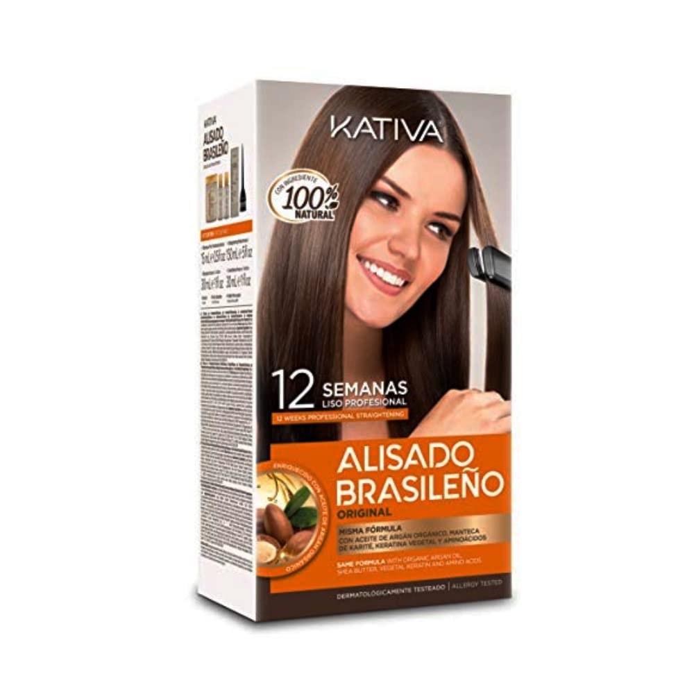 Kativa Keratin and Argan Oil Brazilian Straightening Kit