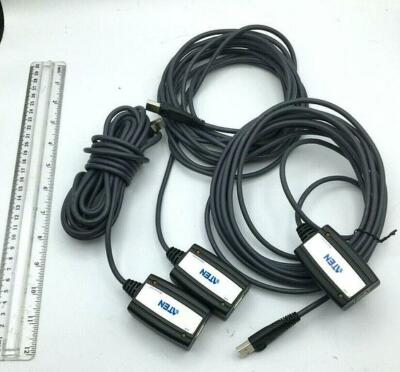 Aten Lot of 3 USB 2.0 Extender Cable UE-250 New Free Shipping