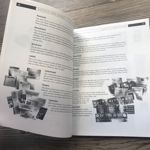 Printmaster User Guide 7.0 Paperback Manual Book Mindscape - Picture 8 of 8