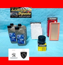 KIT TAGLIANDO CITROEN C3 II III PEUGEOT 208 2008 1.2 BENZINA o GPL 60KW OIL 5W30