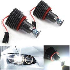 2x LED Angel Eyes Halo Ring Light Bulbs For BMW 1 3 5 Series E87 E60 E90 E92 E70