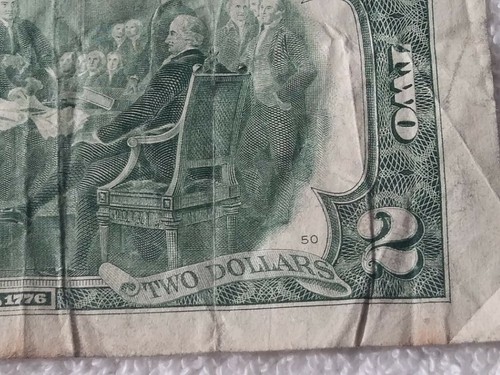 #0088 FEDERAL RESERVE NOTE TWO DOLLARS BILL - Picture 10 of 10