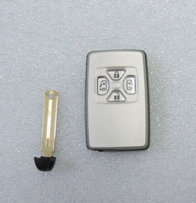 For Genuine Toyota Estima Smart Key fob 4 button+un-cut blade 2006-2013 ...