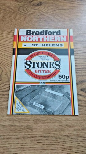 Bradford Northern Rugby League Programmes 1971 - 1993 - Picture 76 of 141
