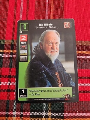 Sio Bibble Governor Of Naboo 2000 Decipher Inc #15 Young Jedi