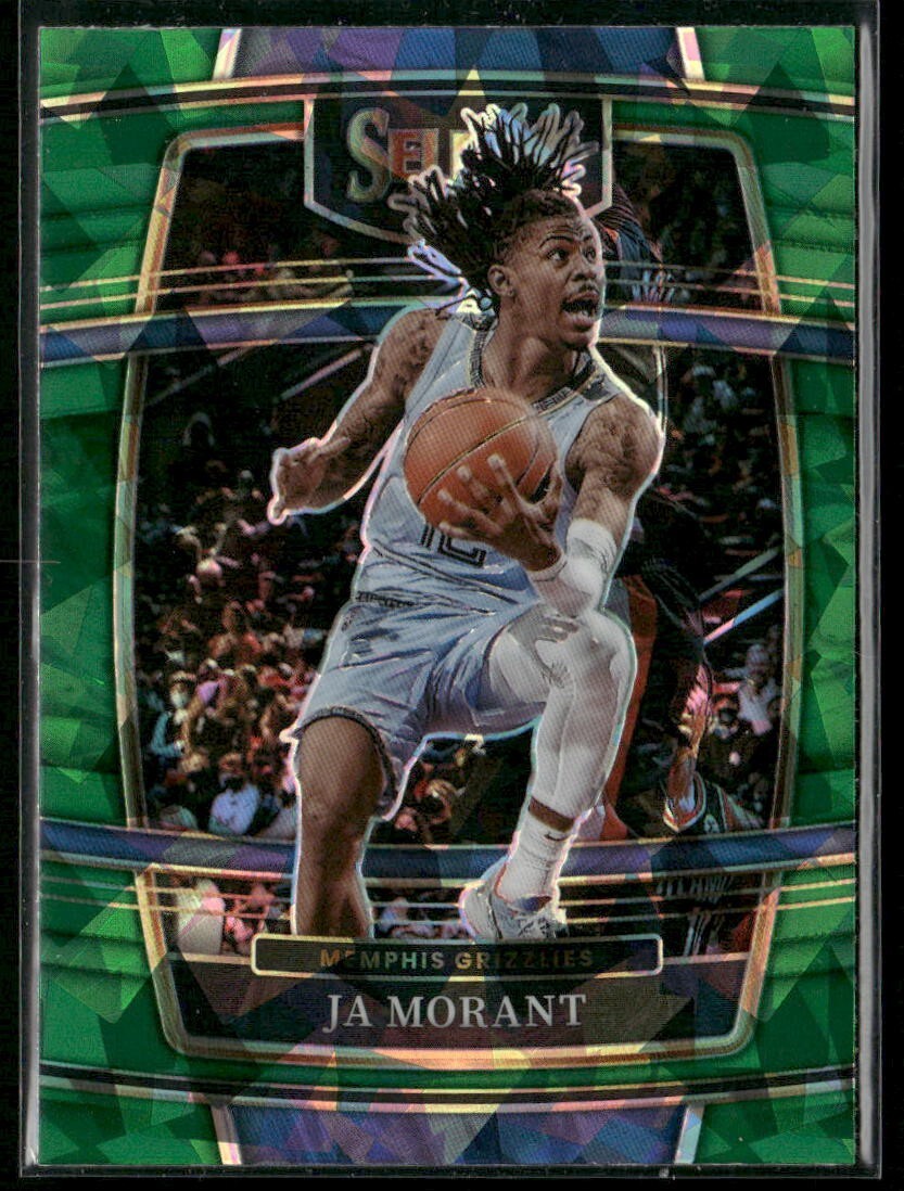 2021-22 Panini Select - Concourse Ja Morant #75 Green Ice Prizm