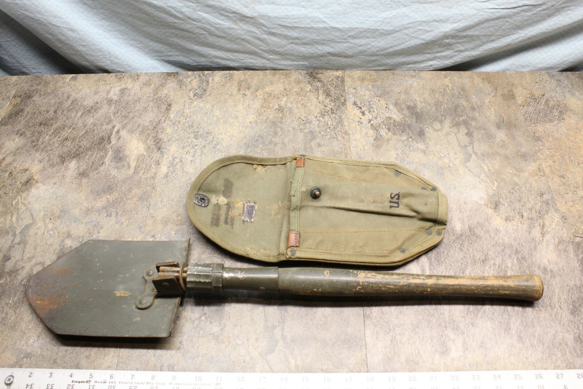 VINTAGE ORIGINAL US KOREA ENTRENCHING TOOL SHOVEL COVER JAPAN Z