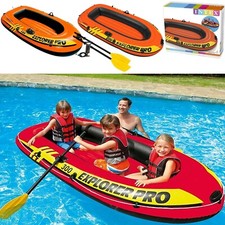 Intex Explorer Pro Dingy Inflatable Rubber Boat Air Pump Paddles 1/2/3 Person