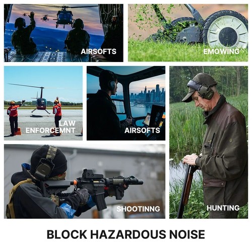 Howard Leight Impact Sport Zielona strzelanie Elektroniczna nausznica Outdoor - Zdjęcie 6 z 8