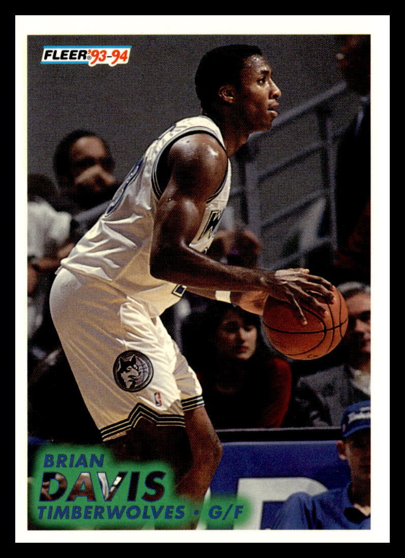 1993-94 Fleer #326 Brian Davis Minnesota Timberwolves Basketball