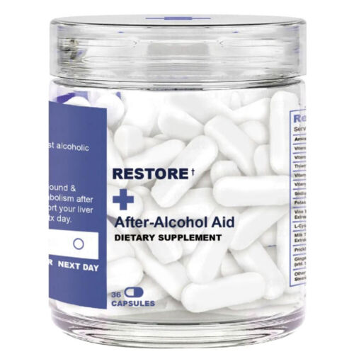 36 Capsules for Quick Hangover Relief After-Alcohol Aid