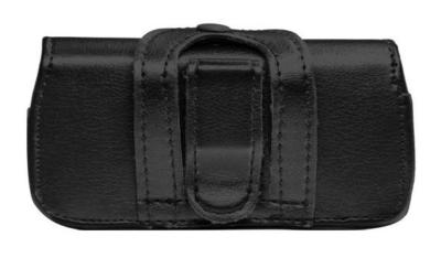 Étui Ceinture Universel En Cuir Noir - Compatible Sagem MY215X / MY220V / MY220X - Neuf