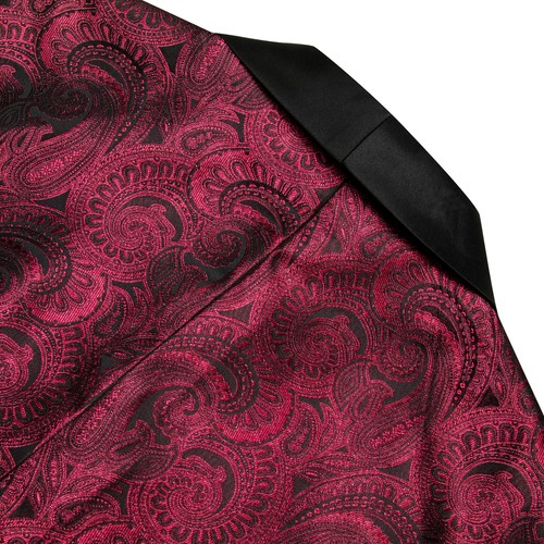 Purple Green Gold Paisley Floral Mens Blazer Lepal Suit One Button Jacket Tuxedo - Picture 38 of 318