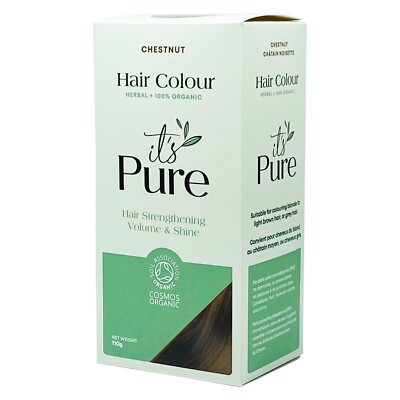 It's Pure Organics pflanzliche Haarfarbe - Kastanie 110g