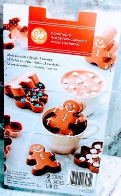Gingerbread Man Christmas Candy Mold Wilton See Below 