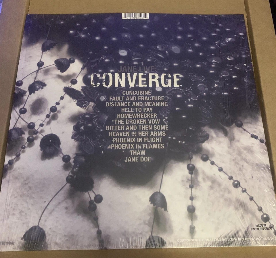 Converge Jane Live Black & Silver Split Colored Vinyl 2XLP Record X300 Deathwish - Imagem 4 de 4
