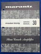 Original Marantz 30 / Thirty / Stereo Console Amplifier Service Manual - 3