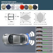 Kit Sensori di Parcheggio Auto 4 Sensori Display LED 22mm Radar Retromarcia 12V - Miniatura 7