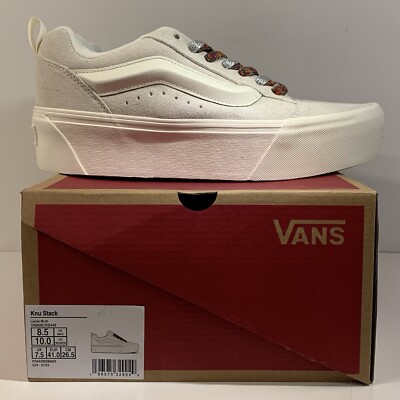 Vans Knu Stack White Multi-Color Laces (Women's) Size 10 VN000CRS448 - BRAND NEW