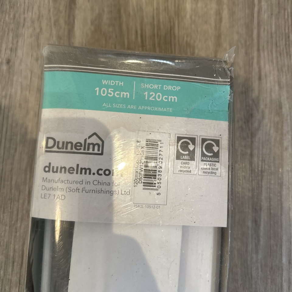 Dunelm 105 x 120 Grey Blind new eBay