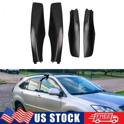 4pcs Roof Rack Rail End Covers Cap For Lexus RX350 RX300 RX330 RX400h 2004-2009