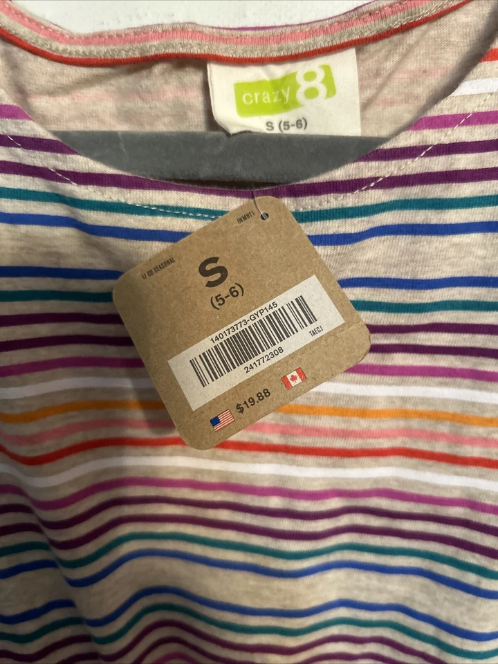 Crazy 8 Girls Long Sleeve Pullover Dress, Small (5-6) - Image 2 of 3