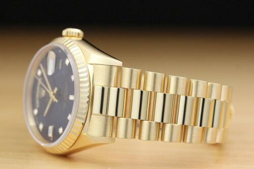 Rolex Herren Tag Datum Präsident 18K Gelbgold Fabrik Diamant Armbanduhr 18238 - Bild 4 von 10