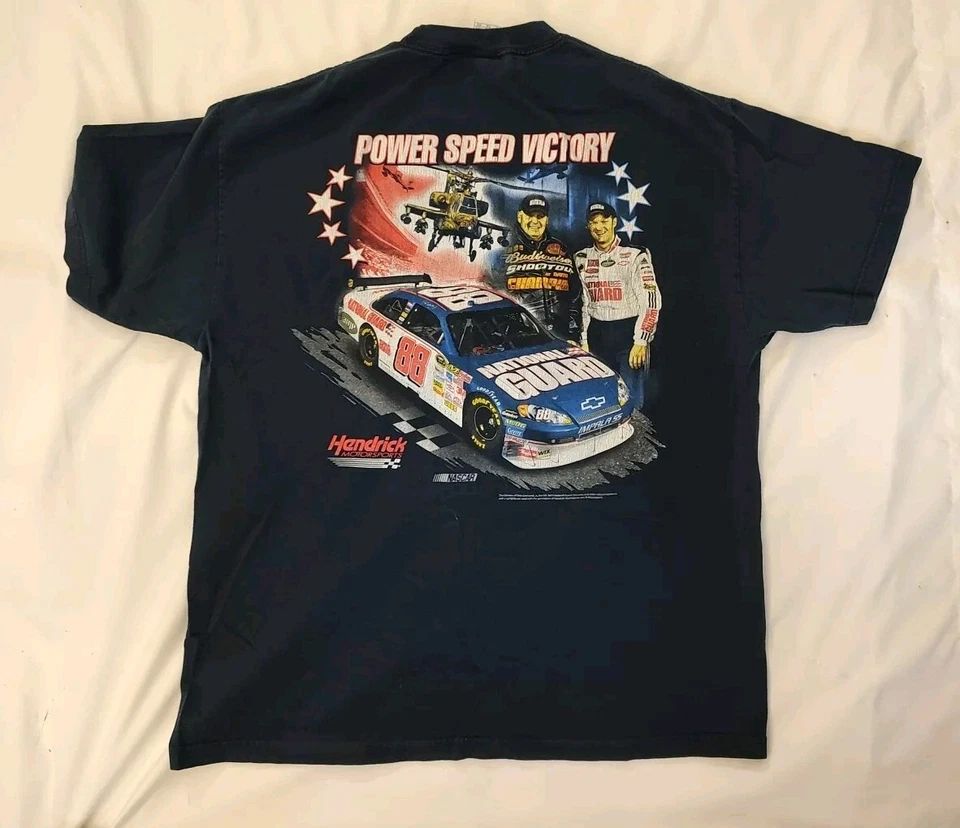 Camiseta 2008 Dale Earnhardt Budweiser Shootout Daytona Guardia Nacional Nascar XL Foto 4 de 4
