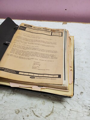 FORD LINCOLN MERCURY SERVICE RECALL BULLETINS SHOP REPAIR UPDATES 1980s 