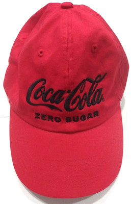 Coca Cola Zero Sugar Adjustable Hat Cap Red