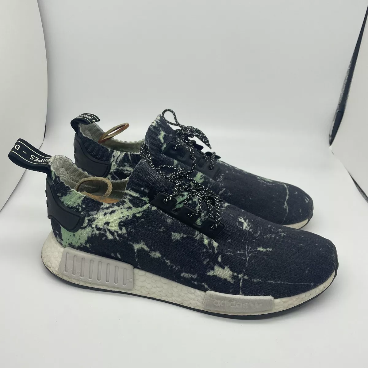 Size 10.5 ADIDAS NMD R1 PK PRIMEKNIT GREEN MARBLE FLASH BB7996 eBay