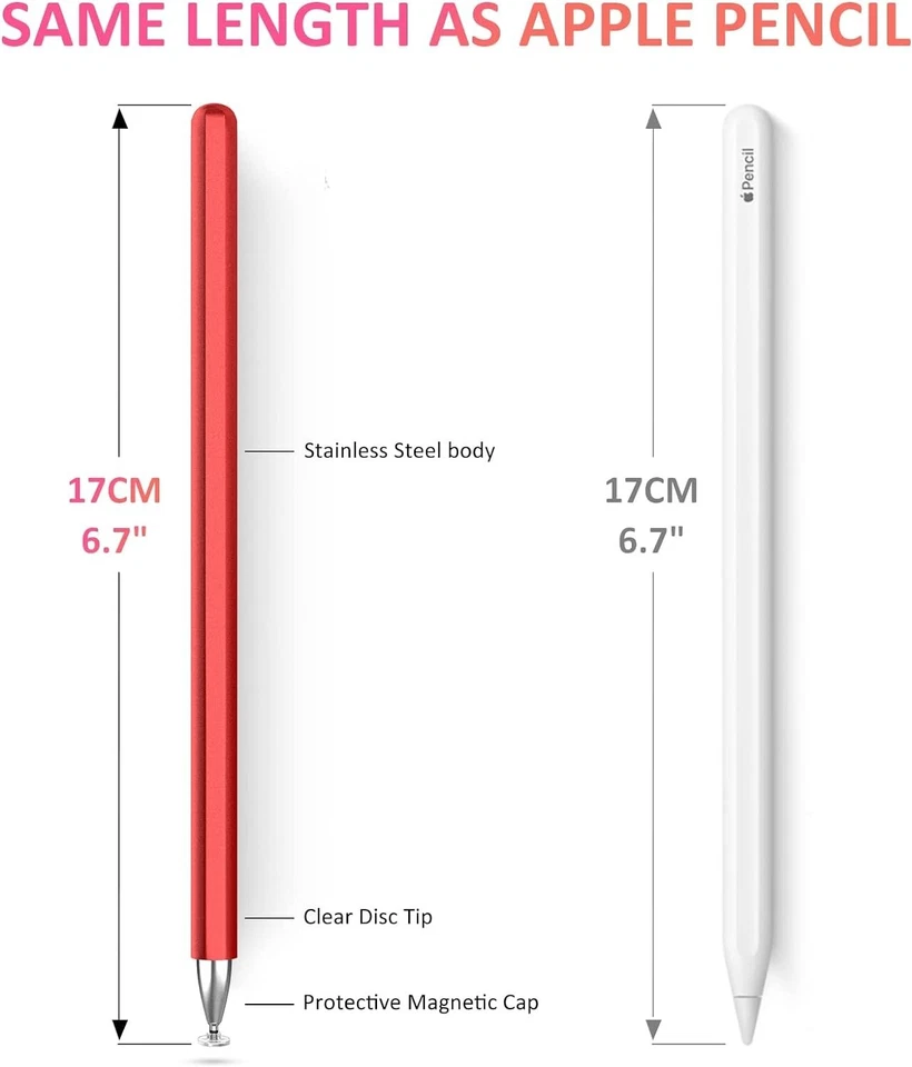 Stylus Pen for iPad Universal Capacitive Stylus Pencil with Magnetic Cap - Image 3 of 4
