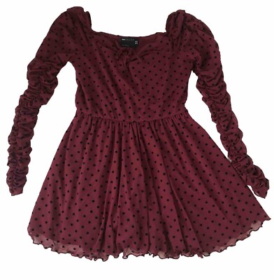 asos red polka dot dress ASOS Design - Polka Dot Ruched Dress - Women - Polyester - L