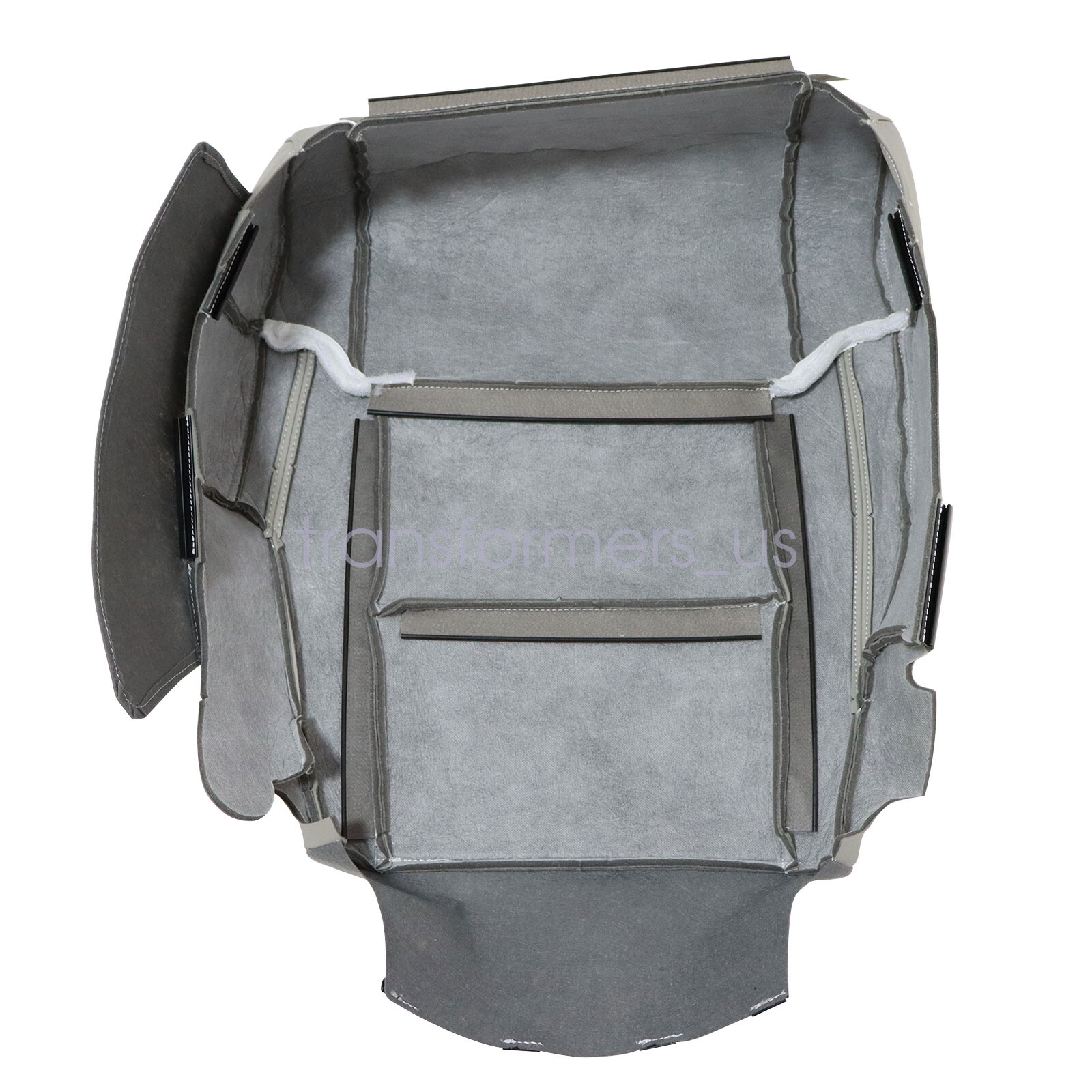 For 2014 to 2020 Toyota Tundra Driver Bottom Replacement Leather Seat Cover Gray