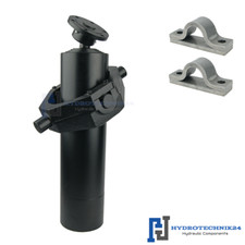 Cylinder teleskopowy 4-stopniowy Ø120/105/90/75mm piasta 1700mm patelnia kulowa pierścień kardana