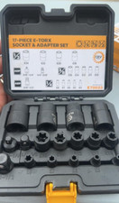 17-piece Inverted E-torx Socket Set Impact Chrome Vanadium Steel Star Female New 17-piece Inverted E-torx Socket Set Impact Chrome Vanadium Steel Star Female New
