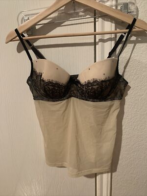 daisy fuentes intimates sexy lounge sleeping top 36B beige nwot sexy