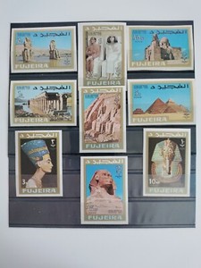1967 Fujeira Stamps(100 Years of Egyptian Stamps),Imperf,MNH,OG