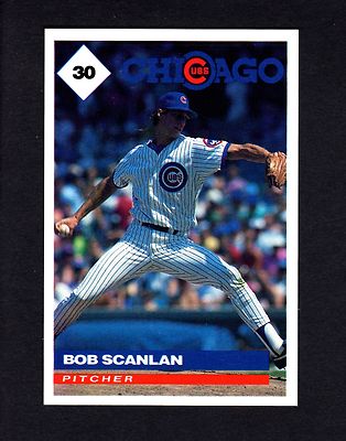 #30 BOB SCANLAN, Cubs ~ 1991 Marathon Gas/Oil regional card (statistics back)