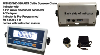 Livestock Scale Kit Indicator MS-520 IND520 Cattle Chute, scale indicator