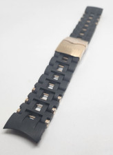 Invicta Sea Spider Rose Gold Plated Stainless Steel Black Rubber Watch Bracelet