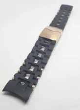 Invicta Sea Spider Rose Gold Plated Stainless Steel Black Rubber Watch Bracelet