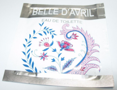 WOMENS RARE FRAGONARD BELLE D'AVRIL 2 ML TOWELETTE Perfume YLANG ROSE GARDENIA