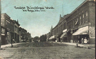 1910  LEROY Le Roy IL   CANTER STREET LOOKING WEST      postcard