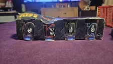 KISS Rockin Recipe Shot Glass Set 4 Pack ICUP New In Box Collectible
