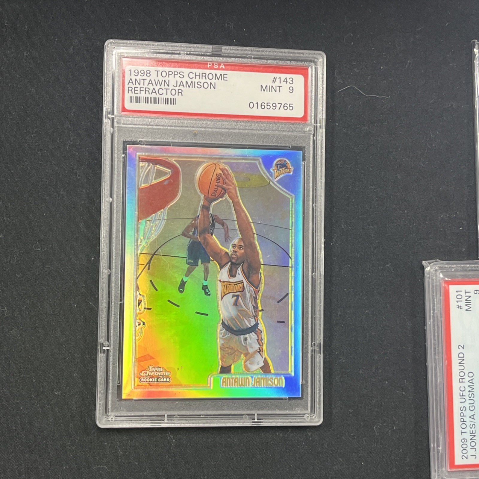 1998 Topps Chrome REFRACTOR Antawn Jamison Rookie #143 HOF PSA 9 MINT