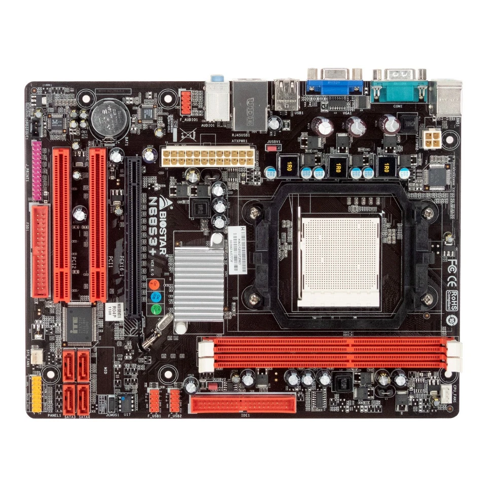 Motherboard BIOSTAR N68s3+ Ver:6.x Socket AM3 DDR3 Pcie PCI Matx - Image 2 of 3